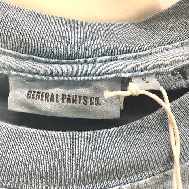 General Pants 100% Cotton Blue OG Vintage Plain T-Shirt Mens S NEW
