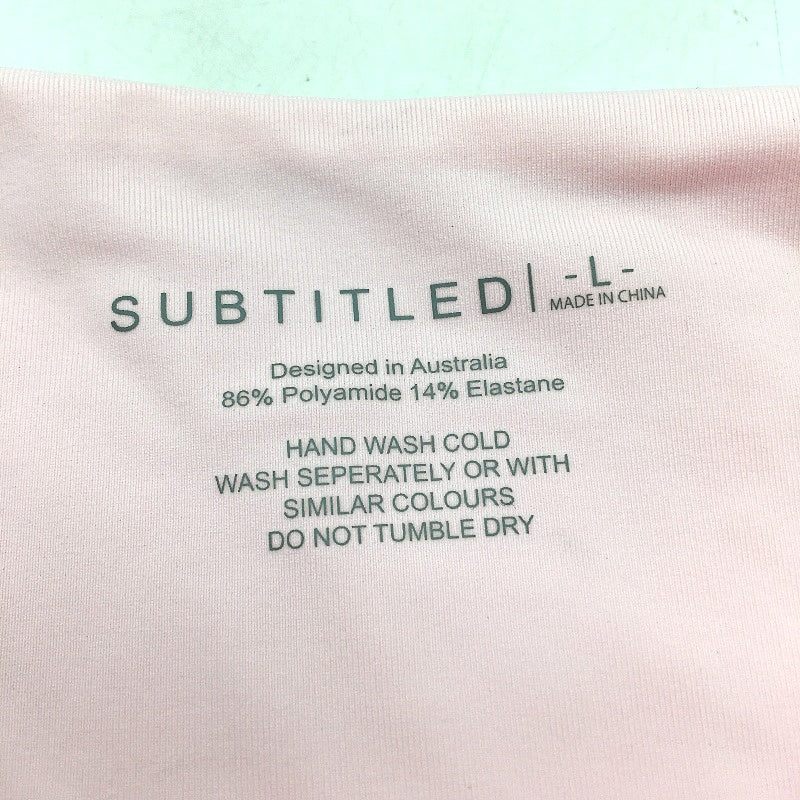 Subtitled Aust Designed Baby Pink Bikini Low Waist Bottom Ladies Size Large NEW