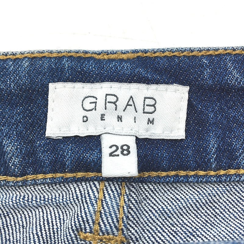 GRAB Wide Leg High Rise Blue Denim Jeans Ladies Size 28 NEW