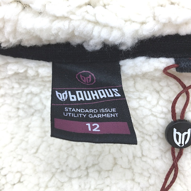 Bauhaus Black Heavyweight Knit Woolen Inside Zip Up Hooded Jacket NEW