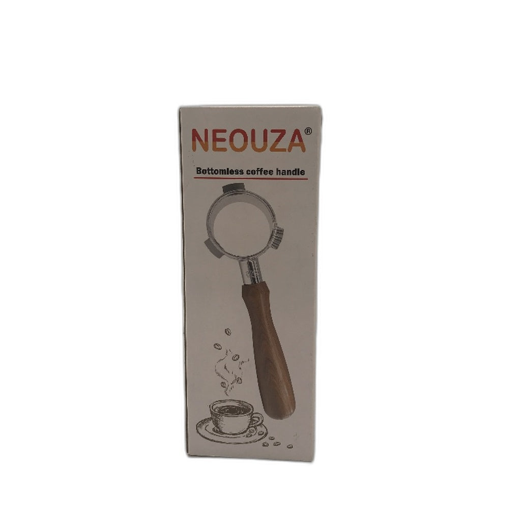 Neouza Bottomless Coffee Handle 51mm With Wooden Handle NEW