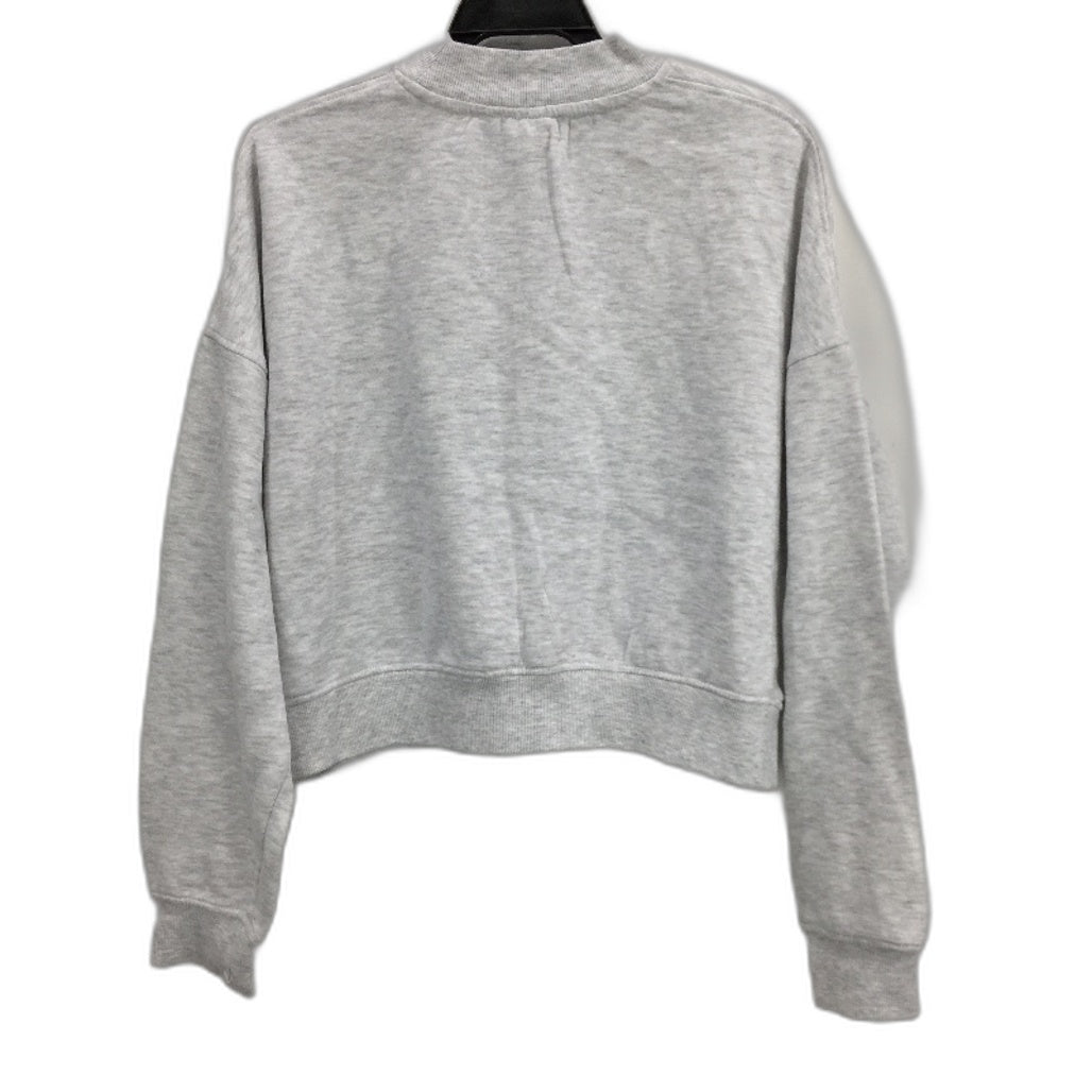 Everlast Womens Grey Marle Front Print Cropped Athletic Jumper Size Small