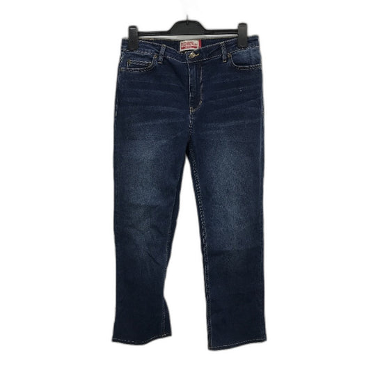 RIDERS by Lee Mid Waist Straight Jeans for Women - Blue Cotton Denim Size 13