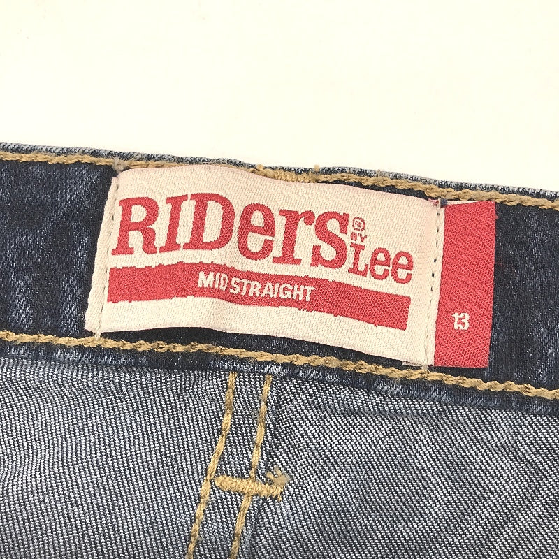 RIDERS by Lee Mid Waist Straight Jeans for Women - Blue Cotton Denim Size 13