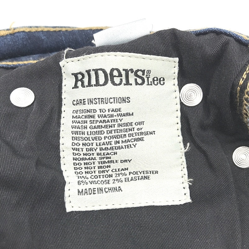 RIDERS by Lee Mid Waist Straight Jeans for Women - Blue Cotton Denim Size 13