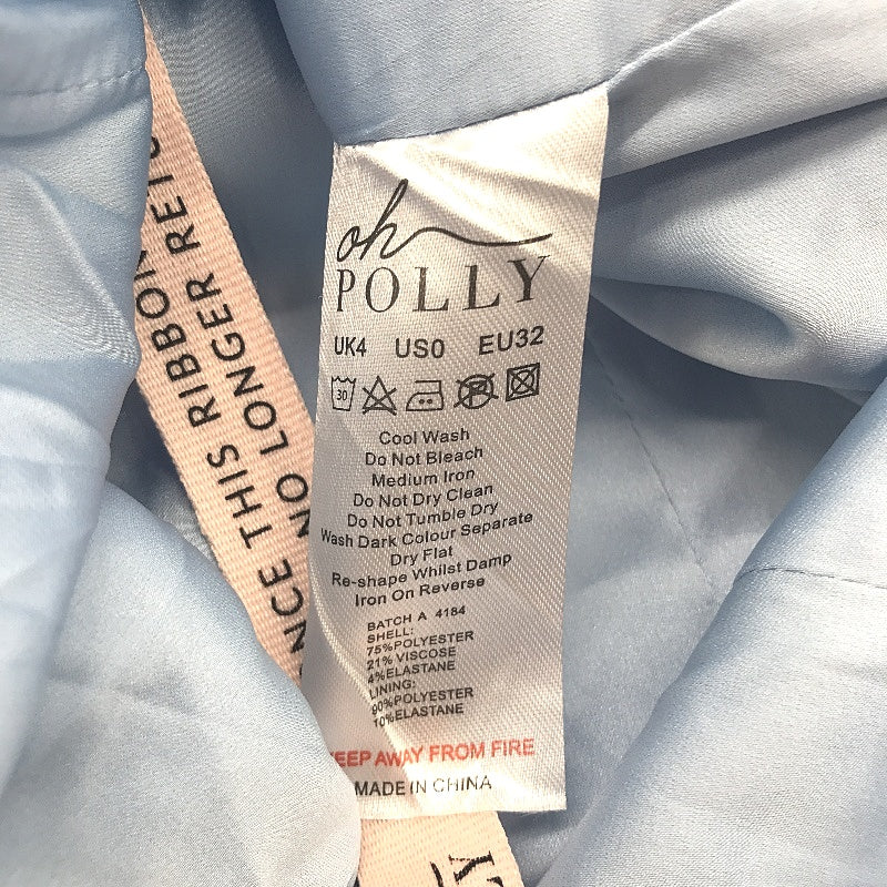 NEW Oh Polly button blazer dress Pastel Blue Ladies size 4