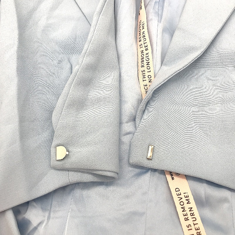 NEW Oh Polly button blazer dress Pastel Blue Ladies size 4