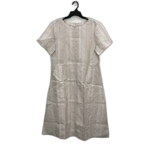 Regatta Pink Stripe Linen Blend Short Sleeve Dress for Women - Size 10 Multicolored
