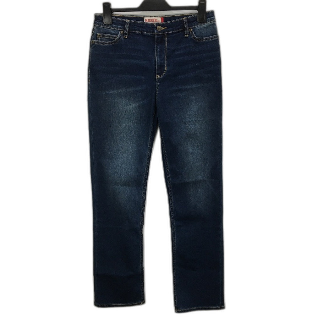RIDERS by Lee mid rise full length straight jeans Women size 13