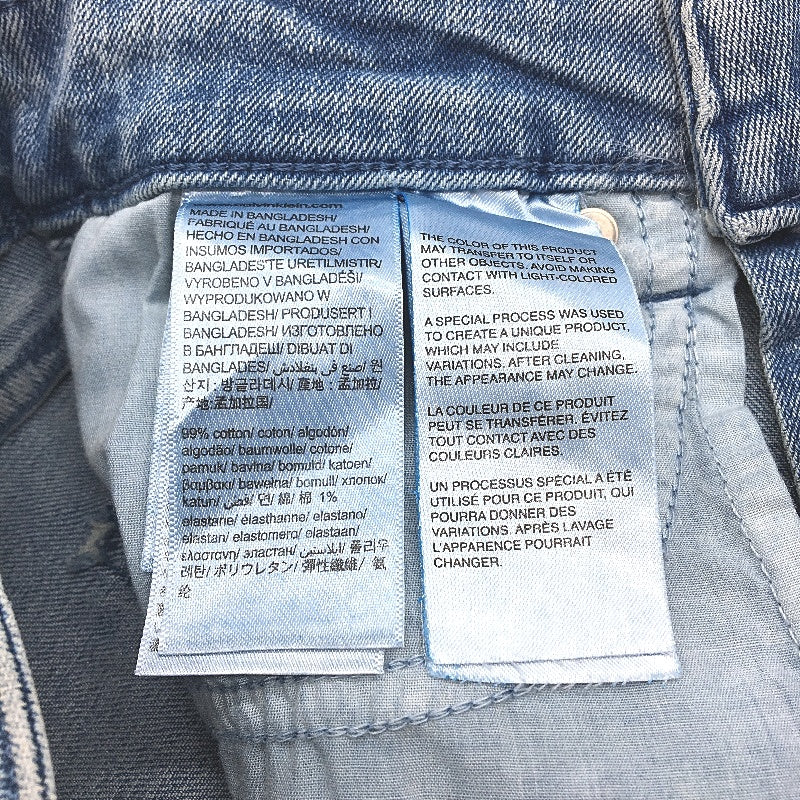 Calvin Klein Mid Rise Skinny Blue Jeans for Women - Cotton Elastane Fit, Size W25 L30