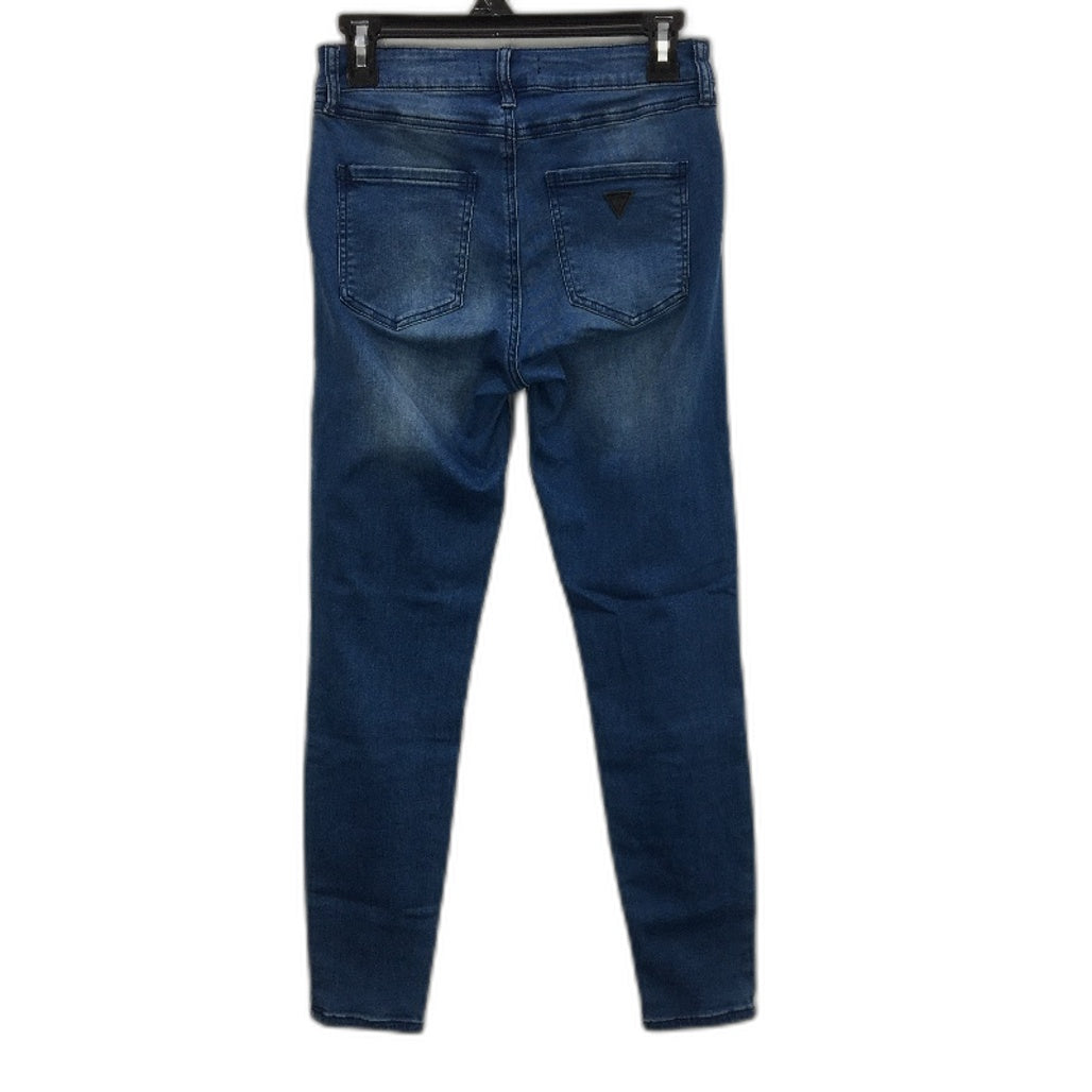 Guess 1981 Skinny Dark Blue Denim Classic Slim Jeans Ladies Size 29 NEW