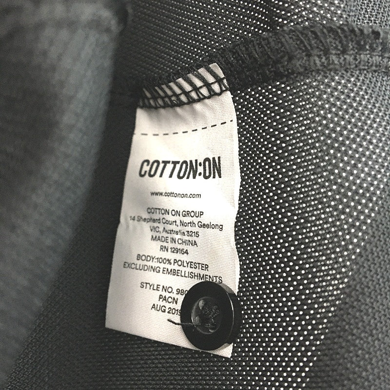 Cotton On AFL Collingwood Magpies Black Media Polo Top Ladies Small Size 10 NEW