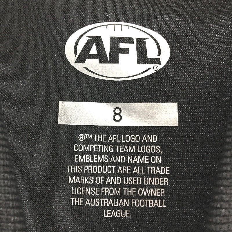 AFL Collingwood Magpies Black KFC Logo Media Polo Top Ladies Size 8 NEW