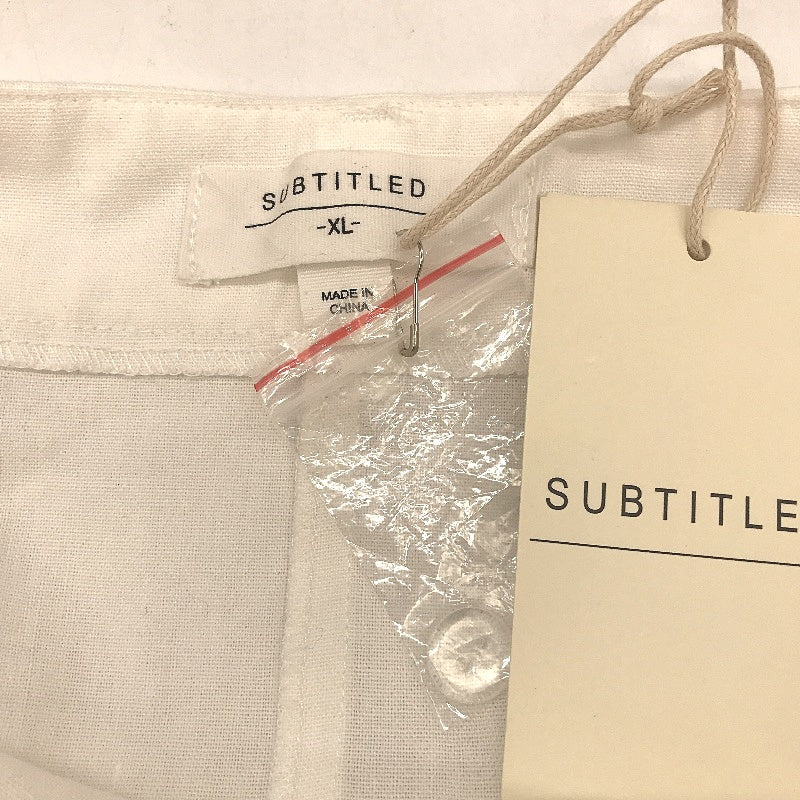 Subtitled White 'Jinta' Tailored Maxi Skirt Linen Blend Ladies Size XL NEW