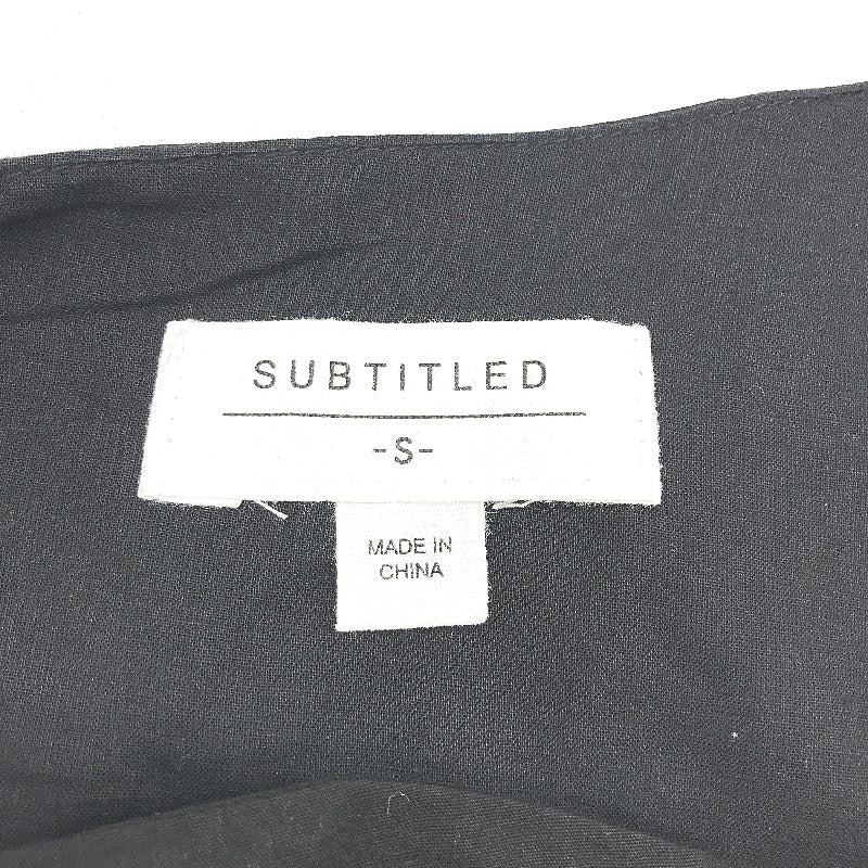 Subtitled Black 'Raelyn' One Shoulder Tie Mini Dress Ladies Size Small NEW