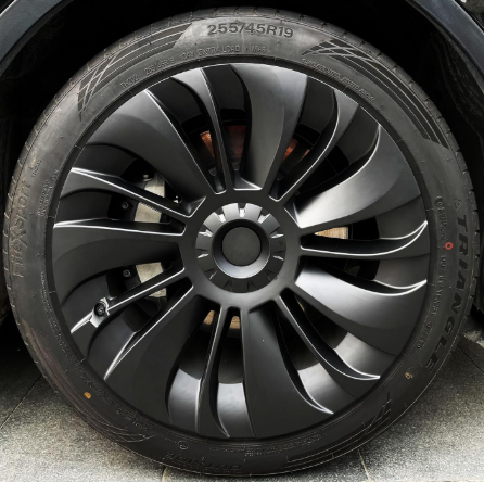 Kavanic 4 Pcs Tesla Model Y3 Black Matte Tire Wheel Covers DEMO