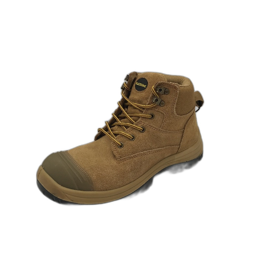 Blackhawk Aust Standard Steel Toe Cap Safety Boots Leather Wheat Mens Size 9 NEW