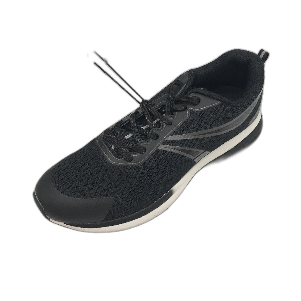 Crane Black Lace-Up Premium Joggers Sneakers Runners Mens Size 11