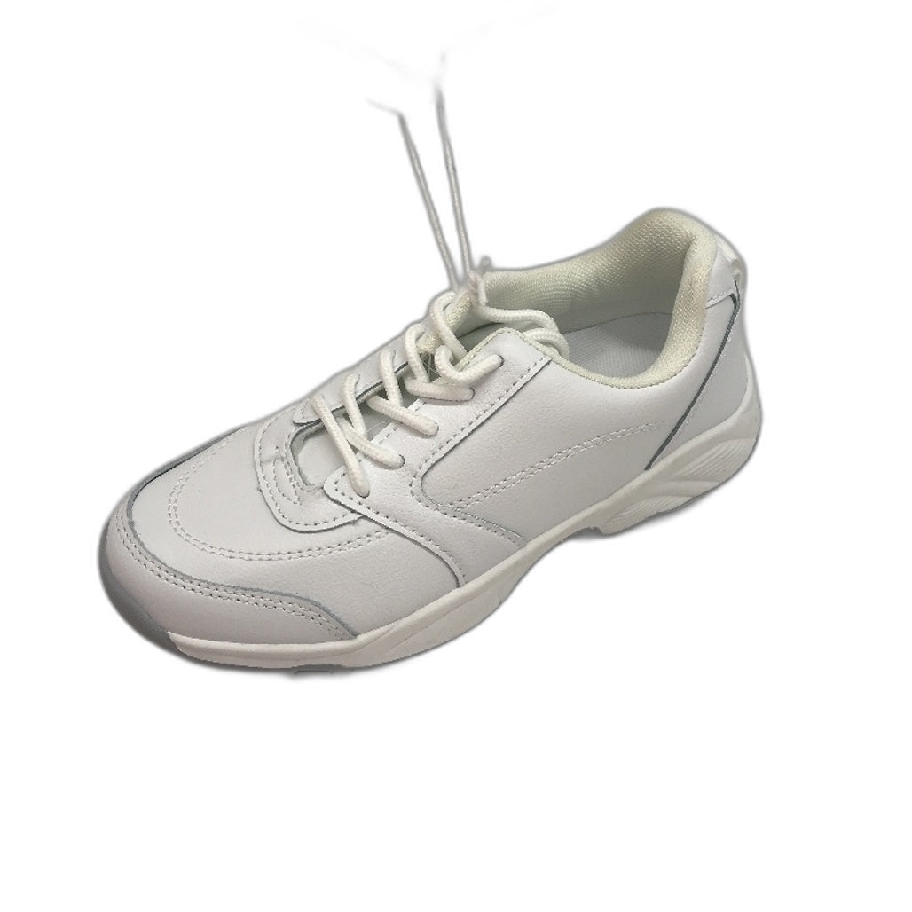 Lily & Dan White Premium Jogger Sport & School Shoes Lace-Up Size Kids AU 2