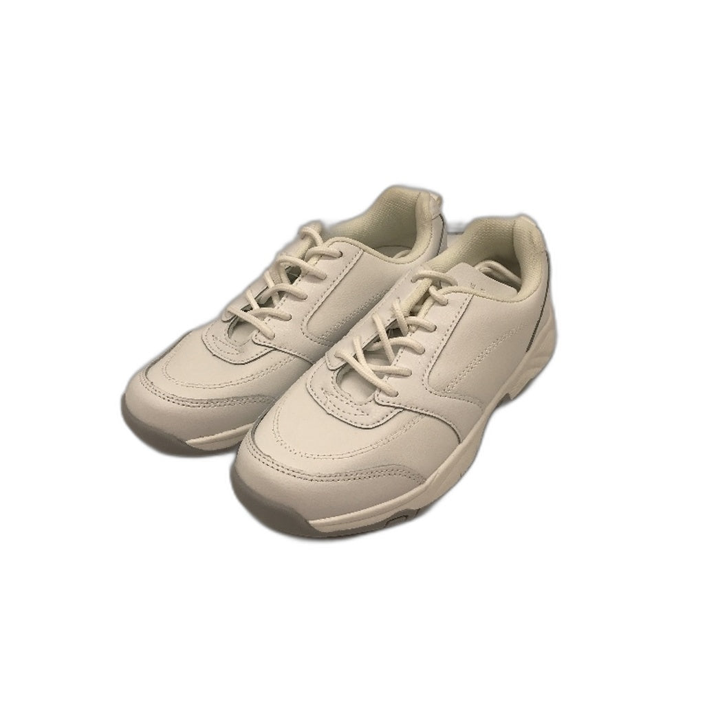 Lily & Dan White Premium Jogger Sport & School Shoes Lace-Up Size Kids AU 4