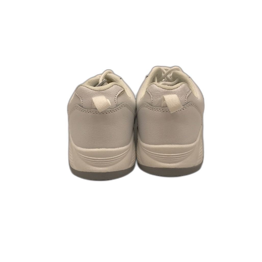 Lily & Dan White Premium Jogger Sport & School Shoes Lace-Up Size Kids AU 4