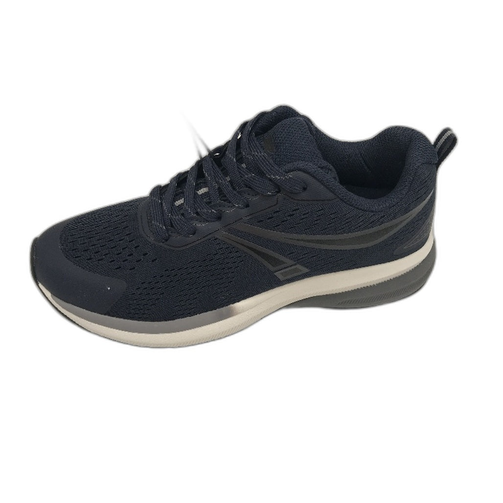 Crane Navy Lace-Up Premium Joggers Sneakers Runners Ladies Size 7 NEW