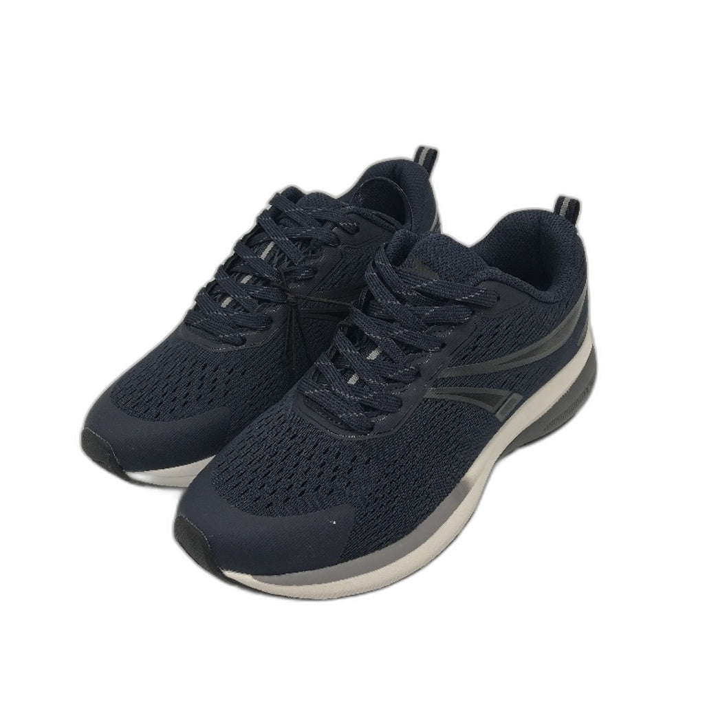 Crane Navy Lace-Up Premium Joggers Sneakers Runners Ladies Size 7 NEW