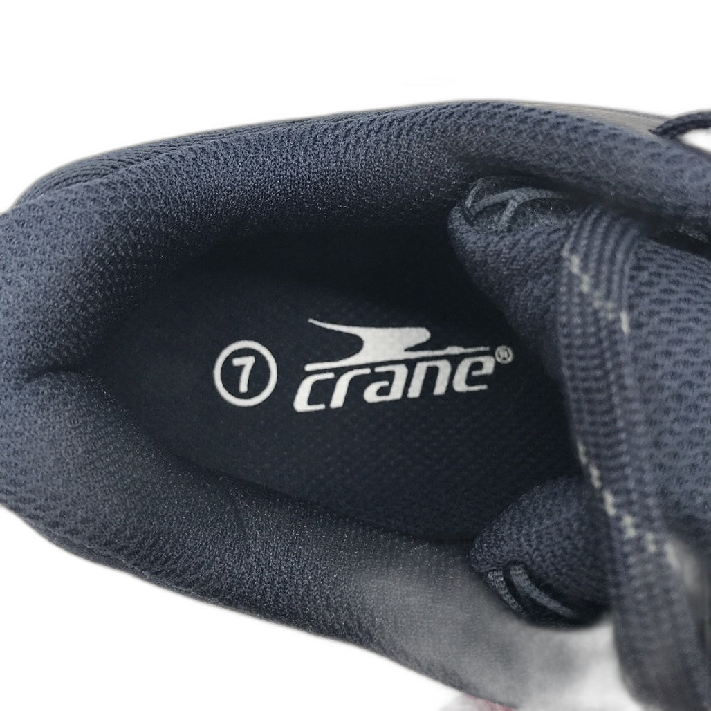 Crane Navy Lace-Up Premium Joggers Sneakers Runners Ladies Size 7 NEW