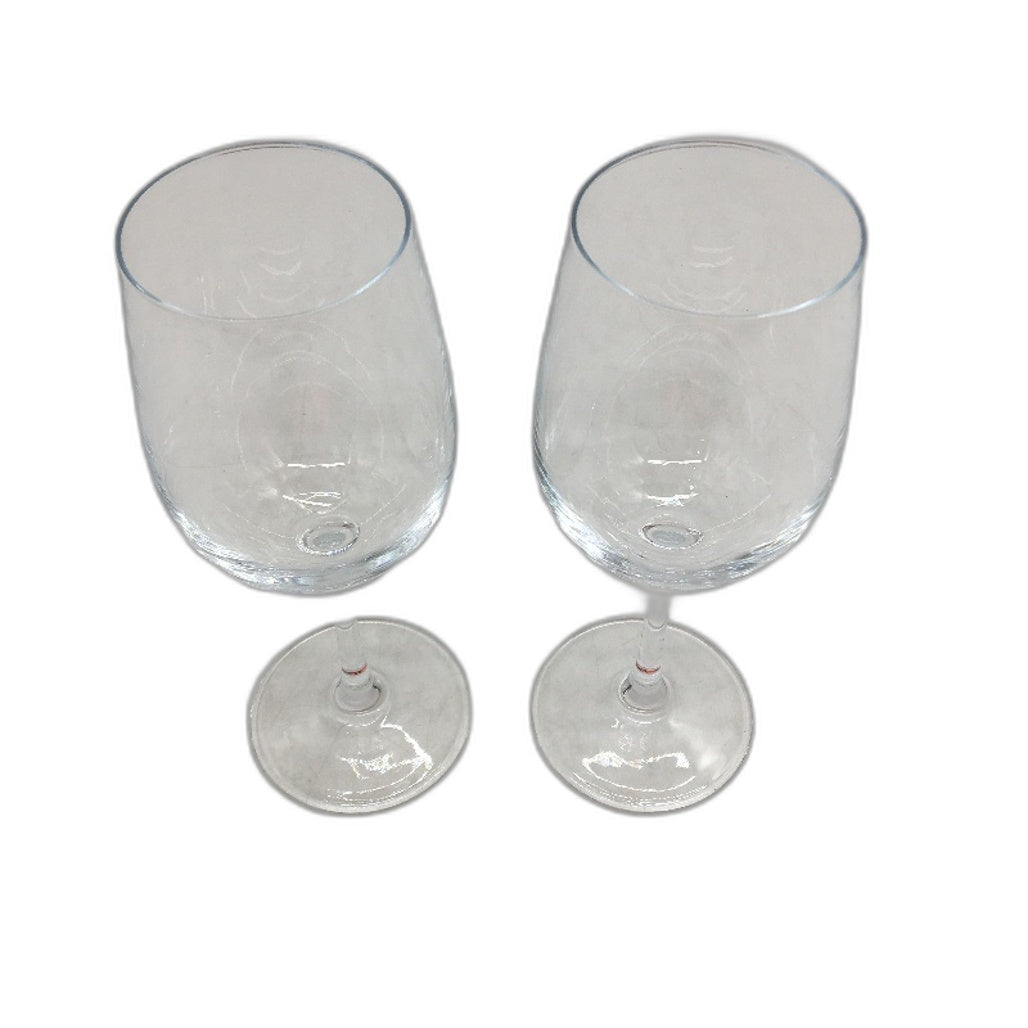Paracity 2 Pcs Wine Glasses Crystal Clear Glass Set Long Stem Red & White Wine