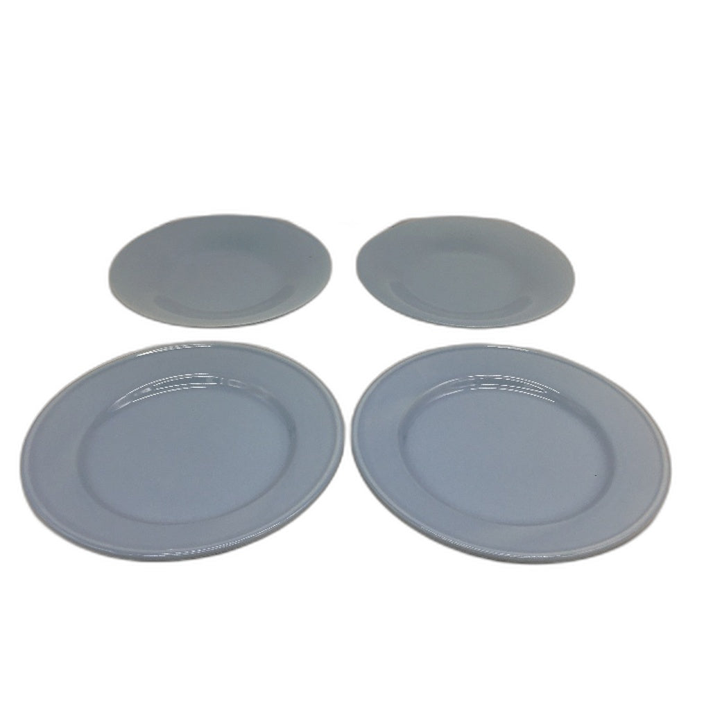 Provincial Home Living Light Blue Ceramic 9 Piece Coffe Cup Set With Sugar Bowl