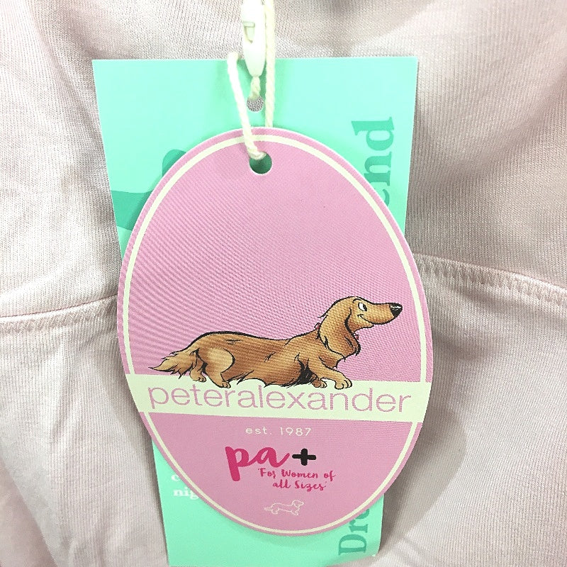 Peter Alexander Plus Pretty Pink Lace Trim Bamboo Slip Nightie Ladies Sz 1+ NEW