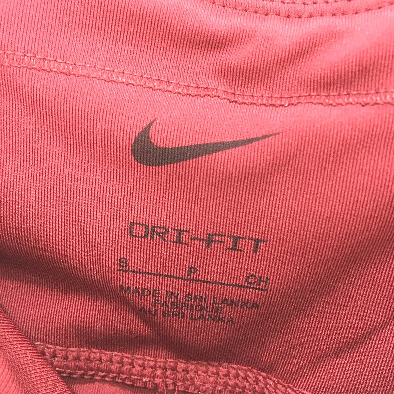 Nike Fast Pocket Mid Rise Red Running Full Leggings Ladies Size Small NEW