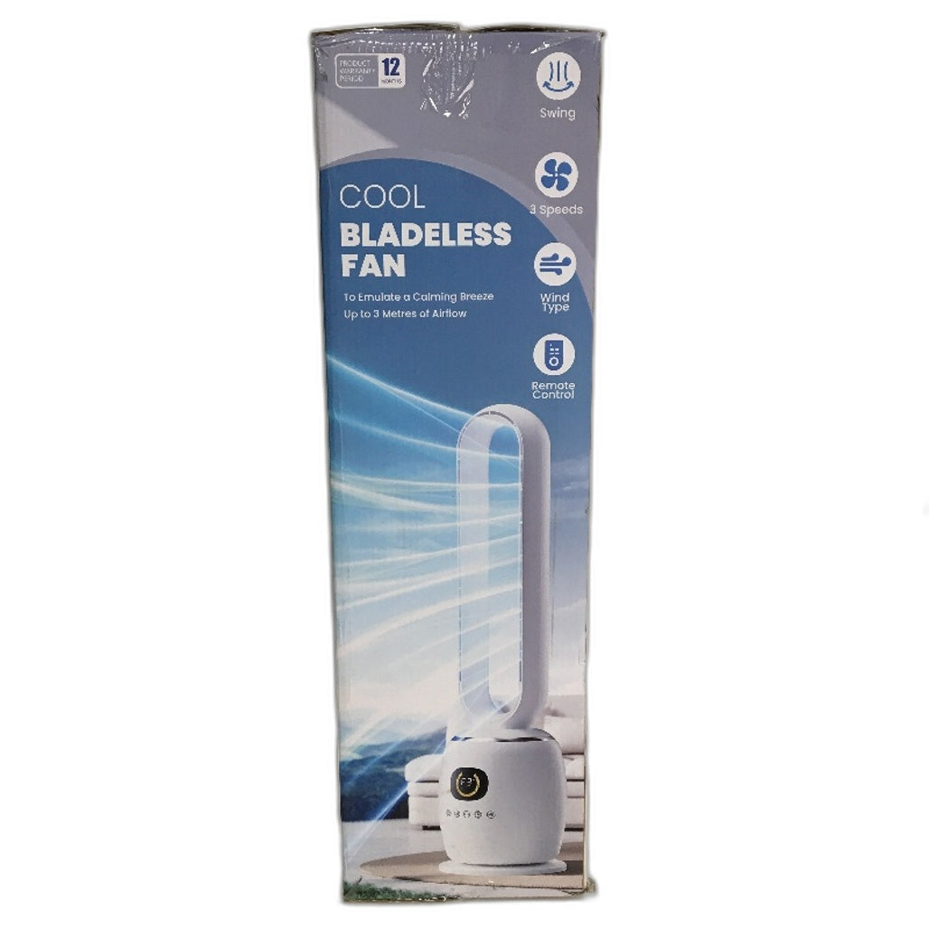 Cooling Bladeless Oscillating Tower Fan Quiet 3 Speeds 5 Modes With Timer NEW