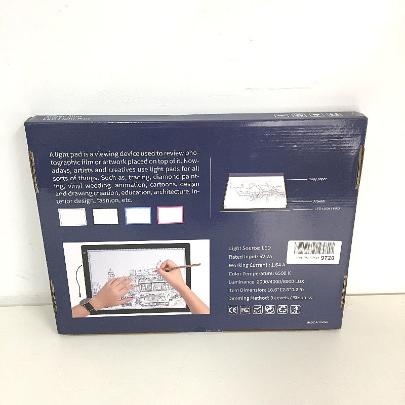 A3 LED Light Tracing Pad 3 Levels Brightness Art Sketching Drawing Board NEW