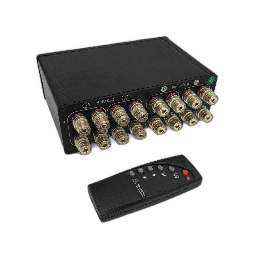 Douk Audio VU3 Dual Analog VU Meter 2 Way Amplifier Speaker Audio Switcher NEW