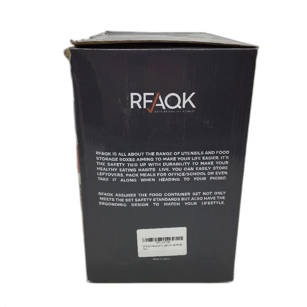 RFAQK 60 Piece Reusable BPA Free Plastic Meal Prep Food Storage Containers NEW