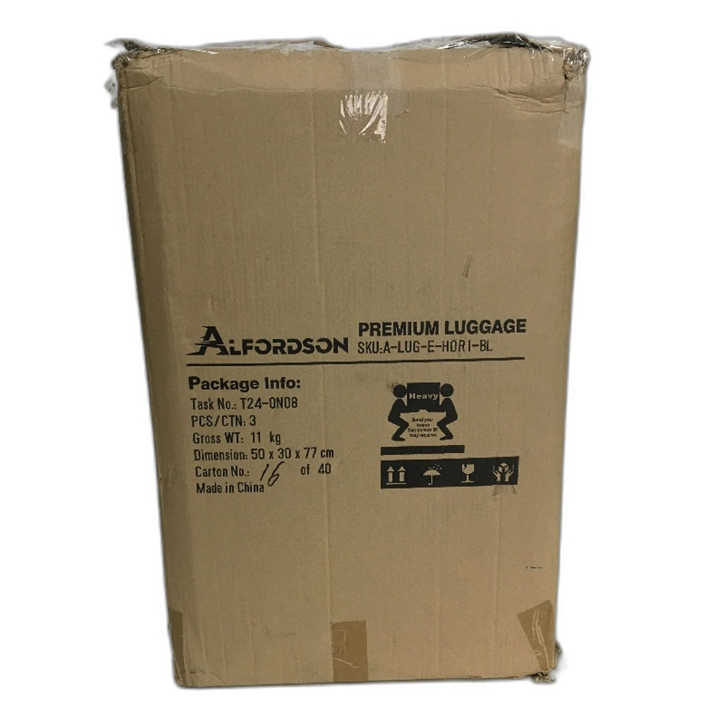 Alfordson Hero 28" Blue Hardshell Spinner Wheels Luggage Suitcase TSA Lock NEW