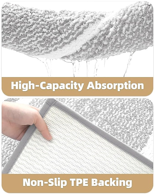 Color&Geometry Simple Stylish Bathroom Non Slip Rug Mat Carpet Soft Washable NEW