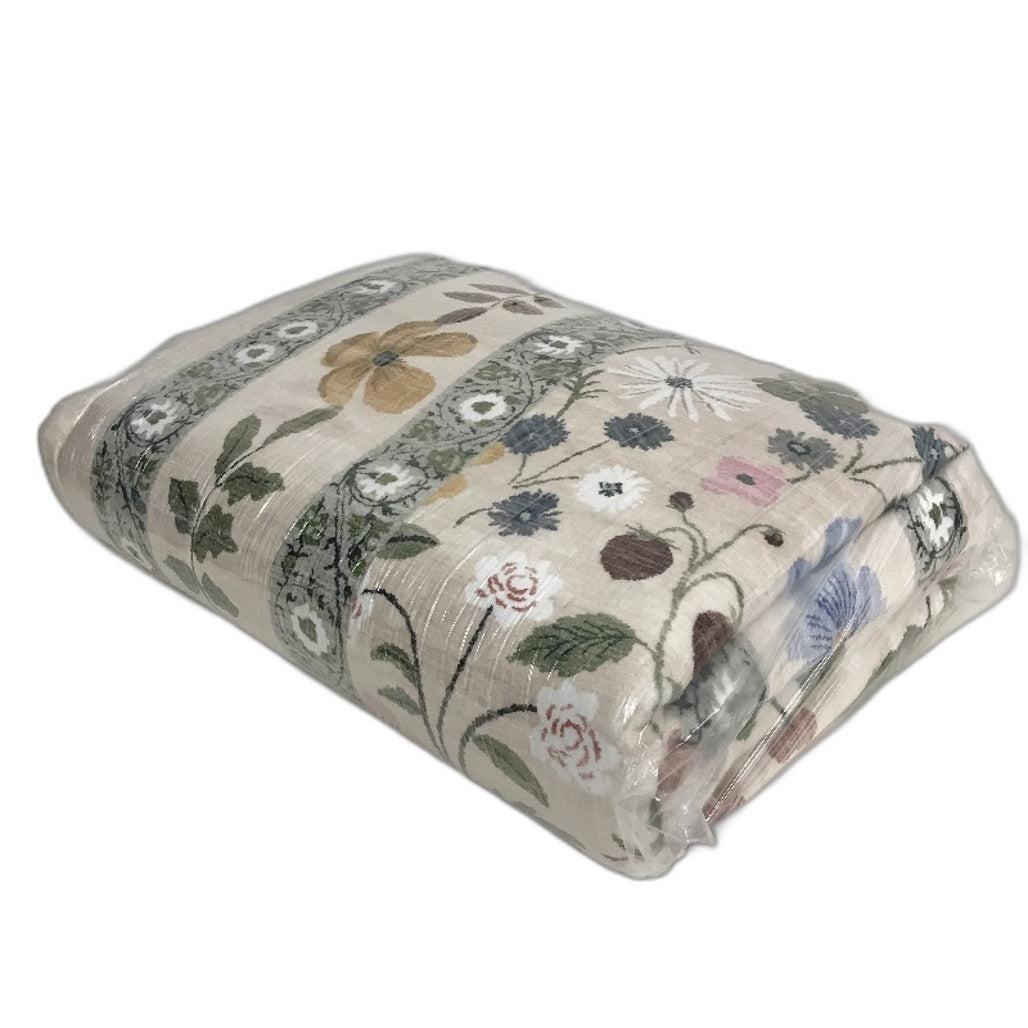 Deerly Area Rug Vintage Style Boho Floral Print Large Carpet Beige 200x300CM NEW