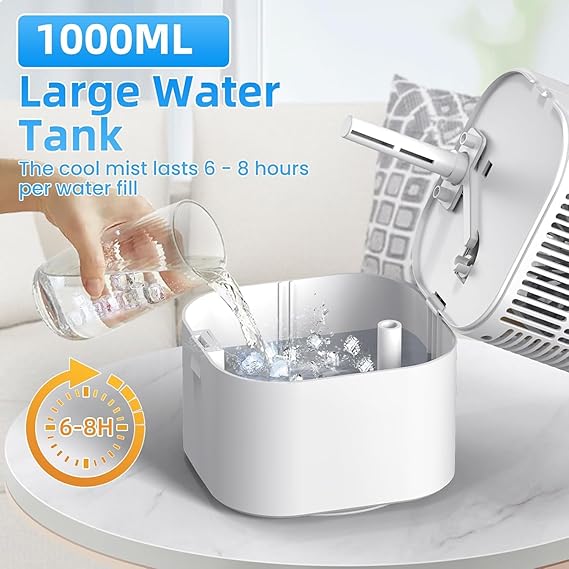 Portable Air Conditioner Mini Evaporative Cooler Fan With Water Tank 3 Speed NEW