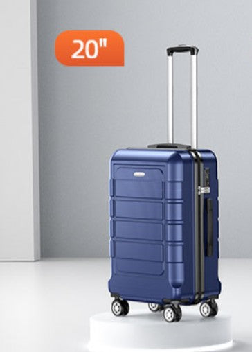 Showkoo 20" Carry On Navy Blue Hard Shell Luggage 50cm Suitcase TSA Lock NEW