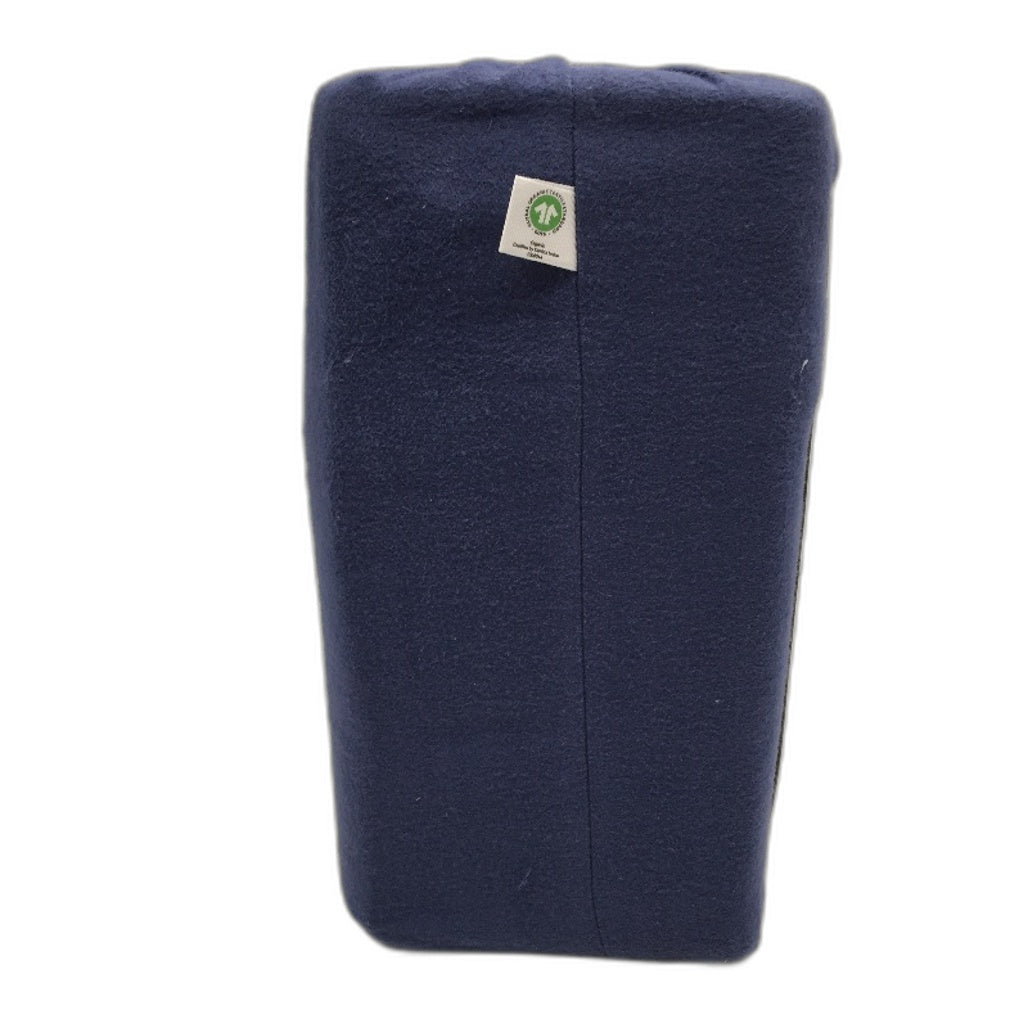 Organics by Kirkton House Flannelette Fitted Navy Blue Sheet Set QUEEN NEW