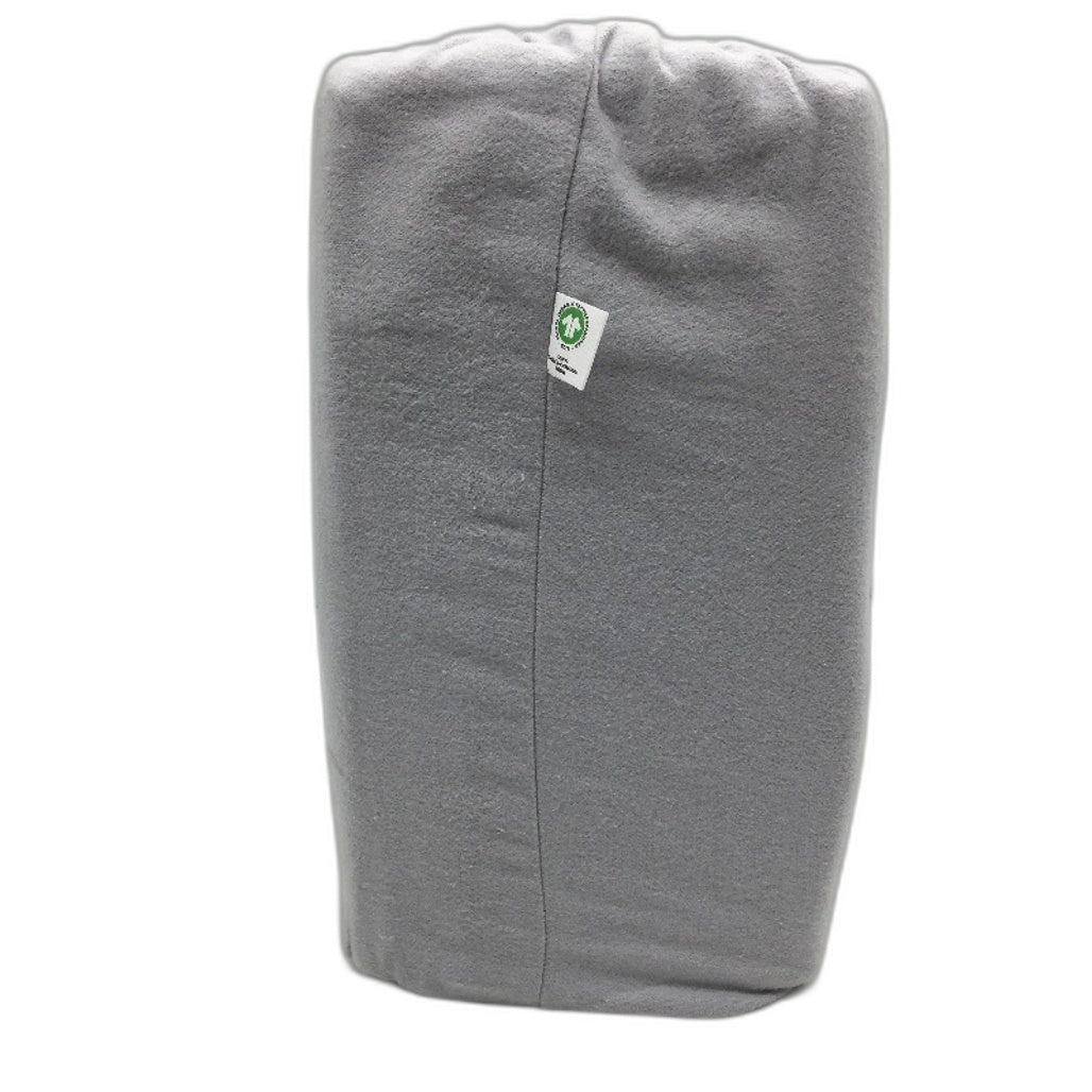 Organics by Kirkton House Flannelette Fitted Light Grey Sheet Set QUEEN NEW