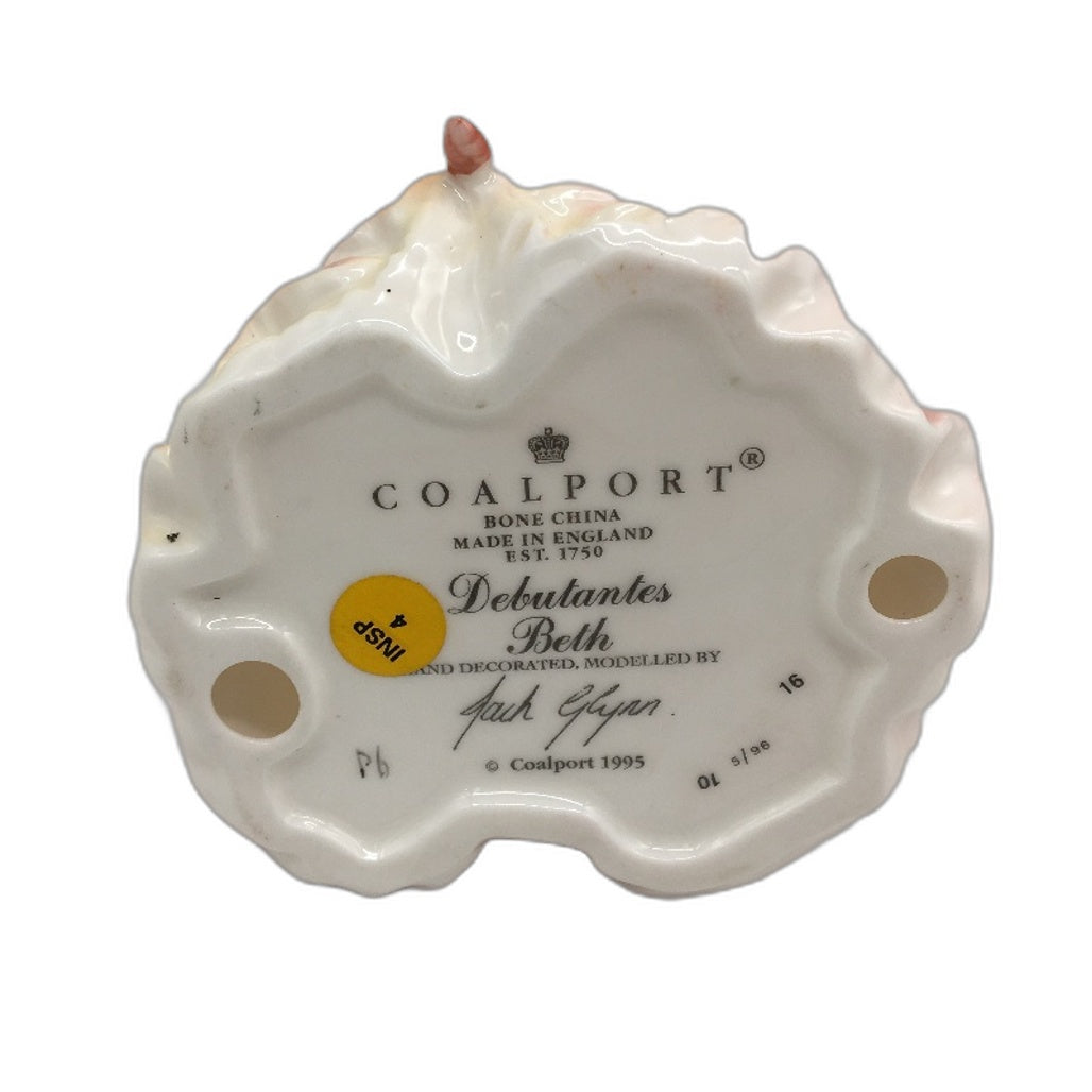 Coalport 1995 Bone China Made In England Hand Decorated Debutantes Beth Figurine