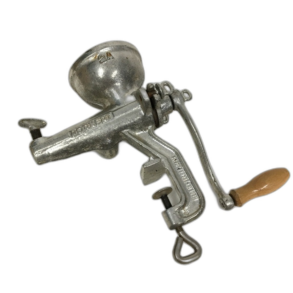 VINTAGE Czechoslovakia Porkert 2A Cast Iron Table Clamped Meat Grinder Mincer