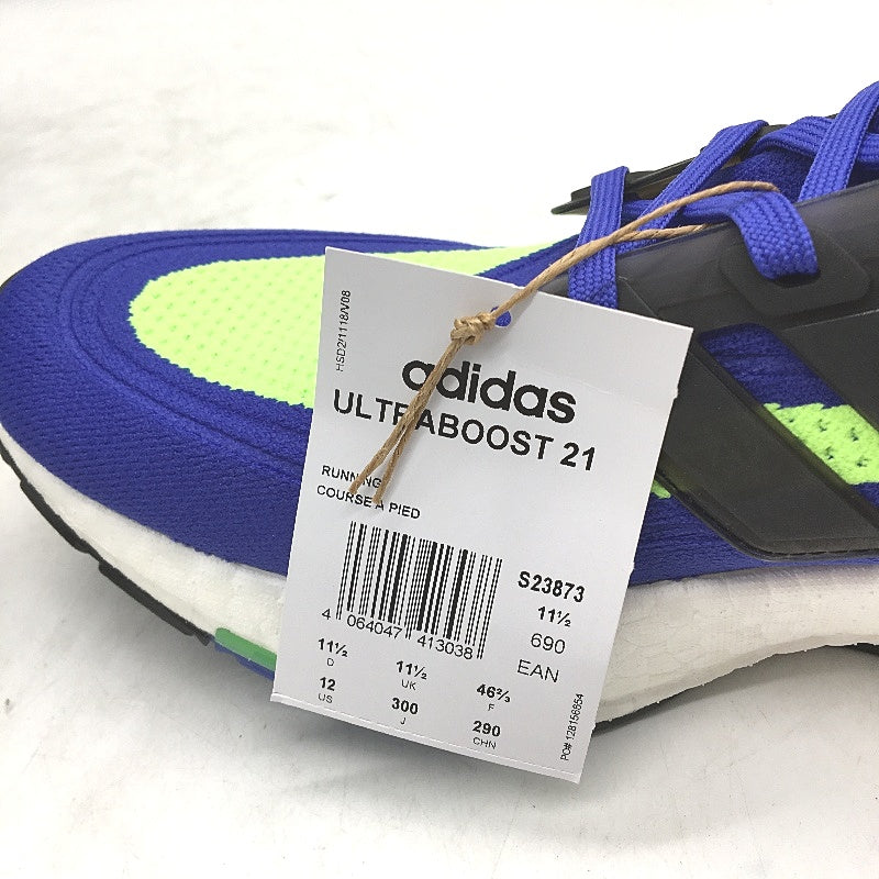 Adidas Ultraboost 21 Royal Blue Running Course Sneakers Mens Size US 12 NEW