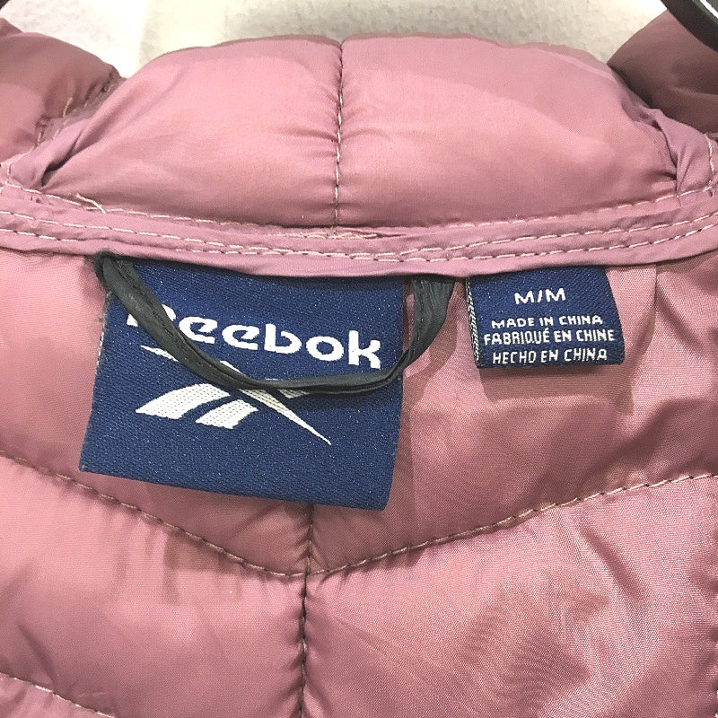 Reebok Quilted Lightweight Black Purple Nylon Puffer Jacket Ladies Size Medium