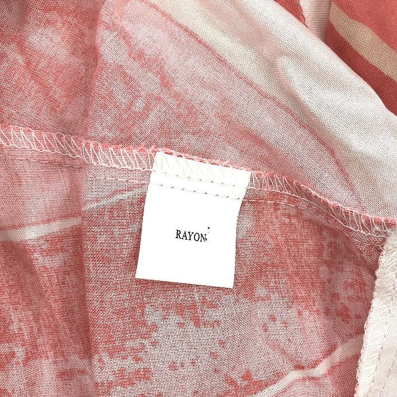 New U Collection Pink Paint Stroke Pattern Smock Dress Ladies Size AU 12