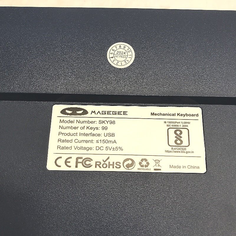 MageGee SKY98 Mechanical Gaming Keyboard RGB Backlit Gasket Hot Swappable NEW