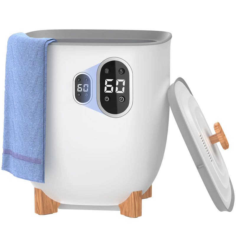 2 In 1 Dryer And Towel Warmer Double Walled Insulated Lid LCD Display Timer NEW